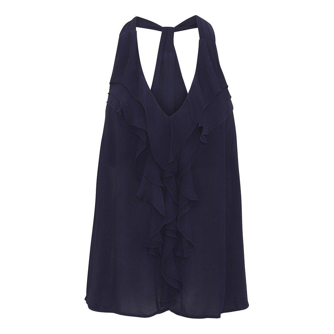 Blueberry Ruffle top til gravide, blå#Expectations CopenhagenTopBuump