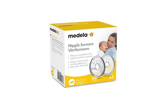 Brystvorteformere til flade/indadvendte brystvorter, 2 stk., Medela#MedelaBreastfeedingBuump