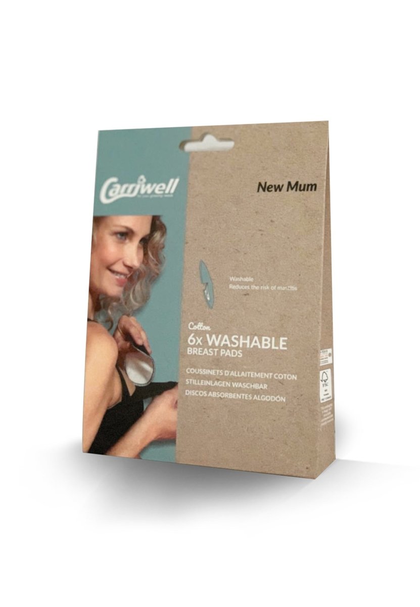 Carriwell ammeindlæg i bomuld, 6 stk. hvide inkl. vaskepose, genanvendelige/vaskbare#CarriwellLingerieBuump