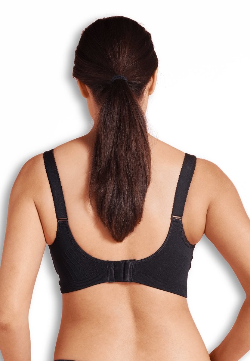 Carriwell Seamless Padded graviditets- og amme-bh med Carri-gel støtte og indlæg, sort - Buump - Amme-bh - Carriwell
