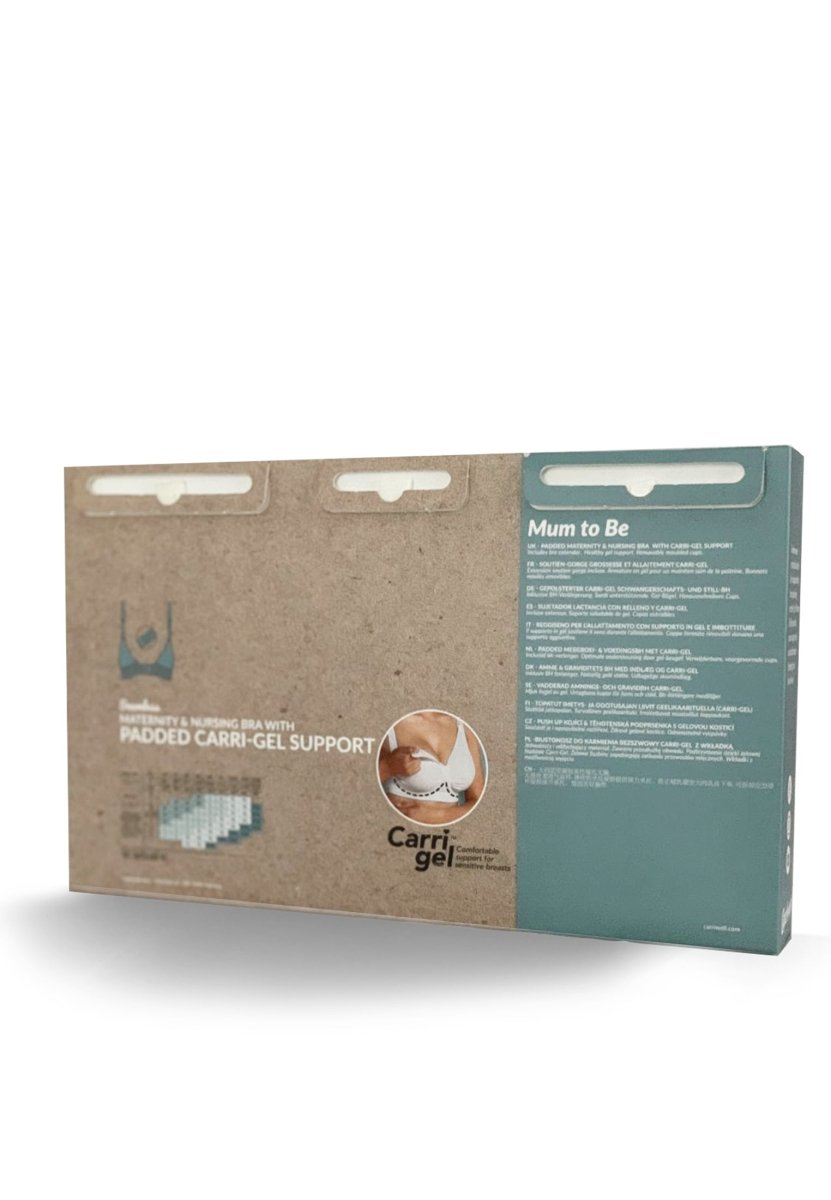 Carriwell Seamless Padded graviditets- og amme-bh med Carri-gel støtte og indlæg, sort - Buump - Amme-bh - Carriwell