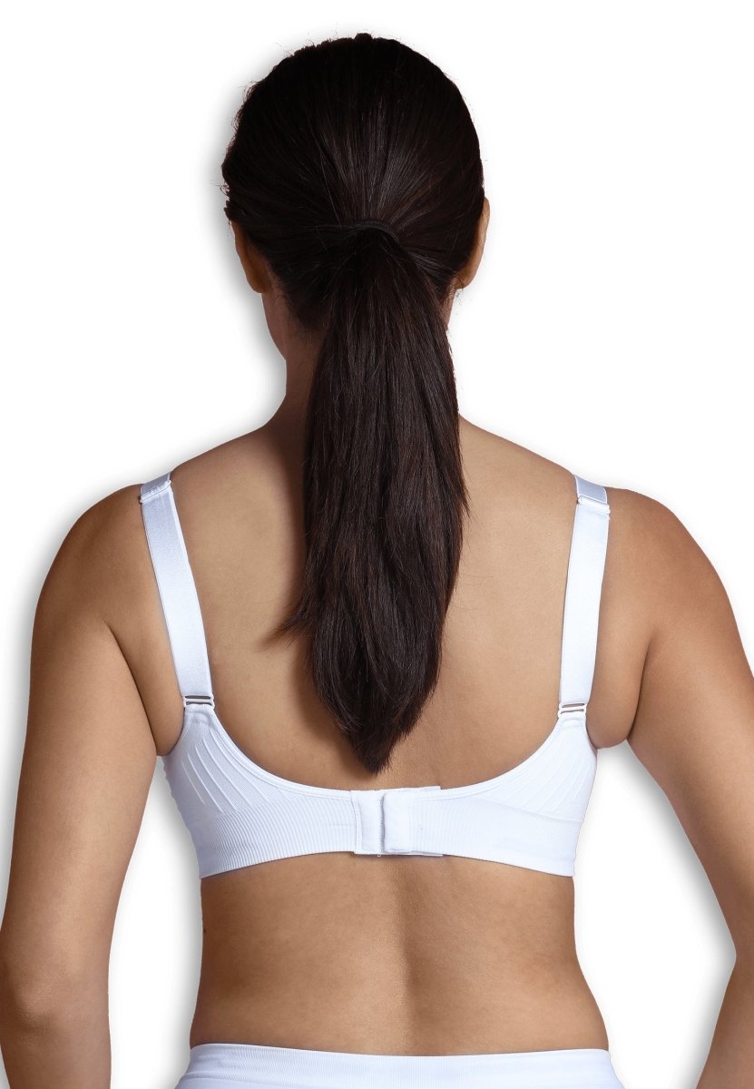 Carriwell Seamless Padded graviditets- og amme-bh med indlæg, hvid - Buump - Amme-bh - Carriwell