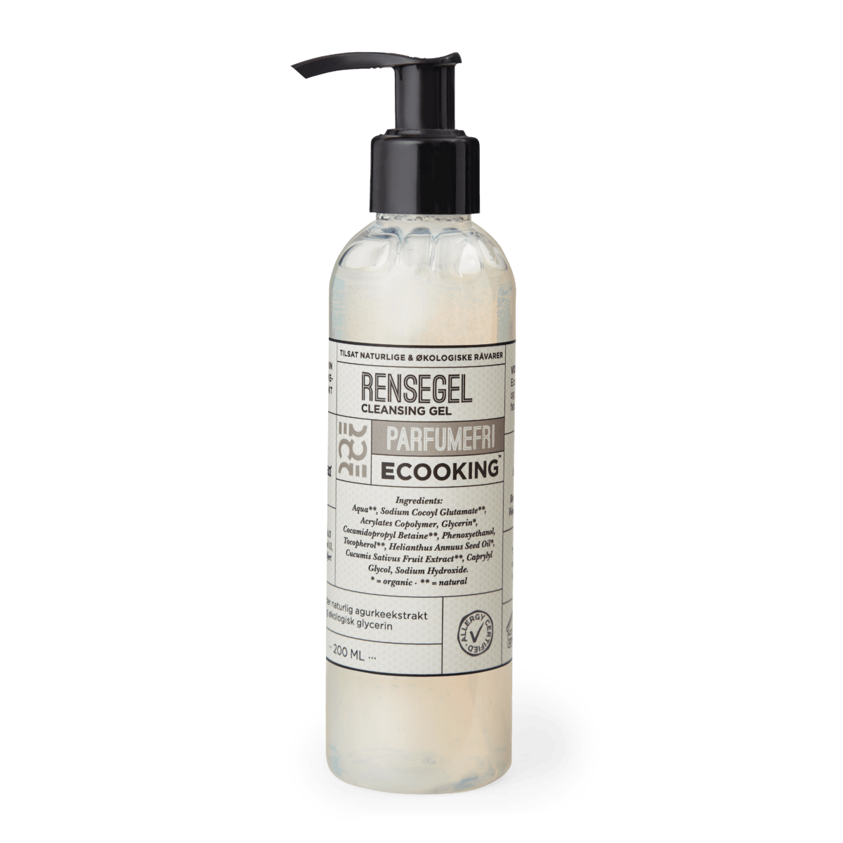 Ecooking rensegel, parfumefri 200 ML#EcookingSkincareBuump