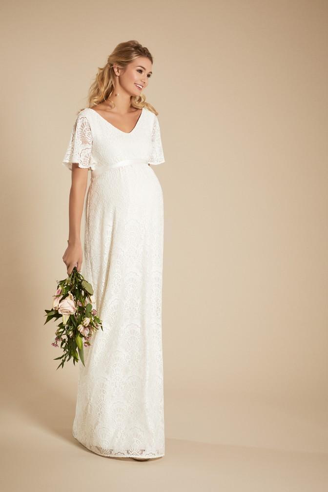 Edith kimono brudekjole til gravid fra Tiffany Rose#Tiffany RoseWedding dressBuump