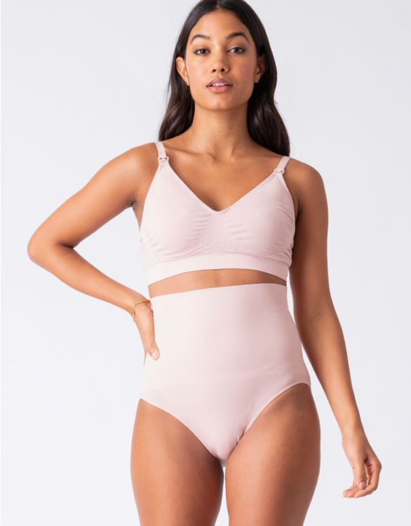 Efterfødsels-/shaping trusser (2-pak) grå/blush fra Seraphine#SeraphineTrusserBuump