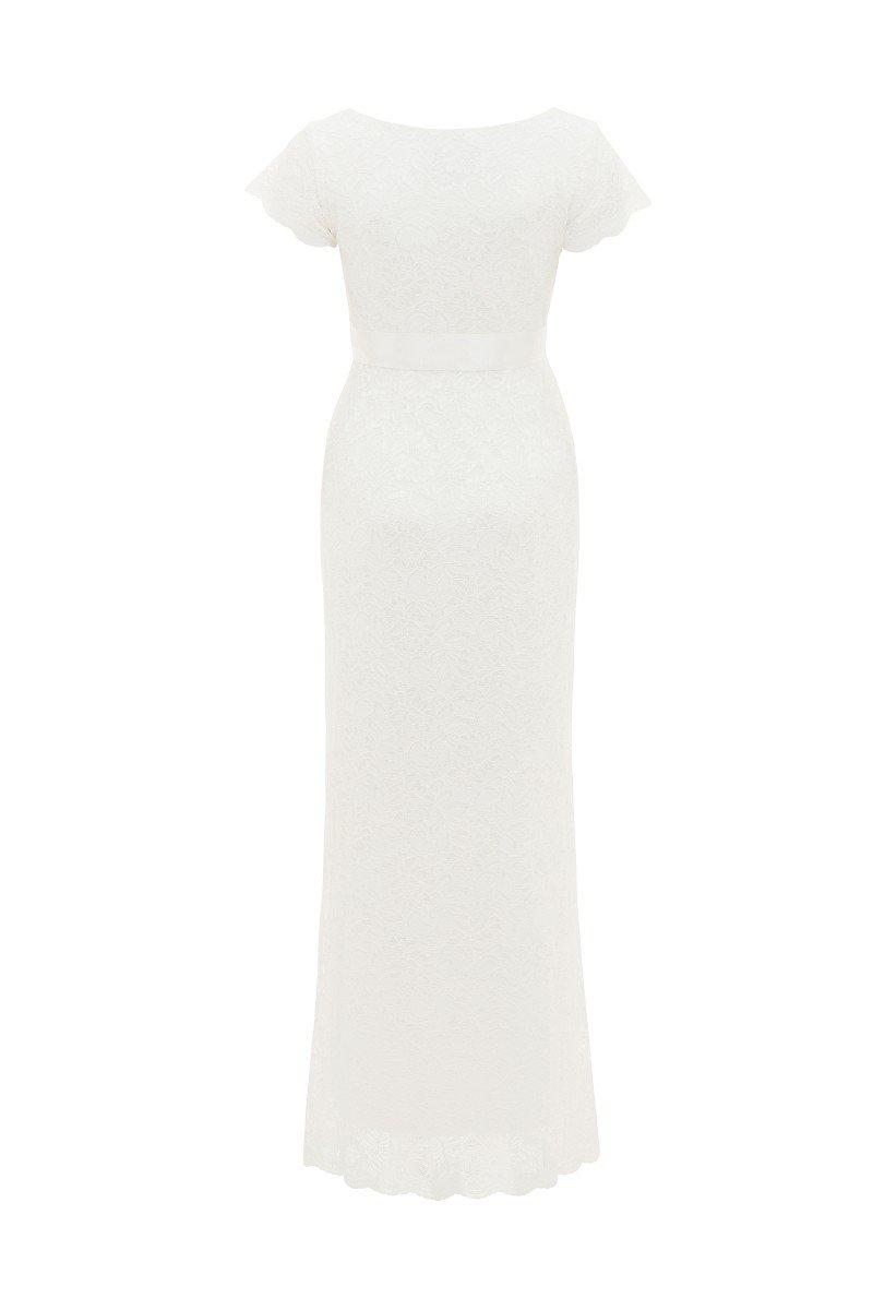 Laura brudekjole til gravid (elfenbensfarvet)#Tiffany RoseWedding dressBuump