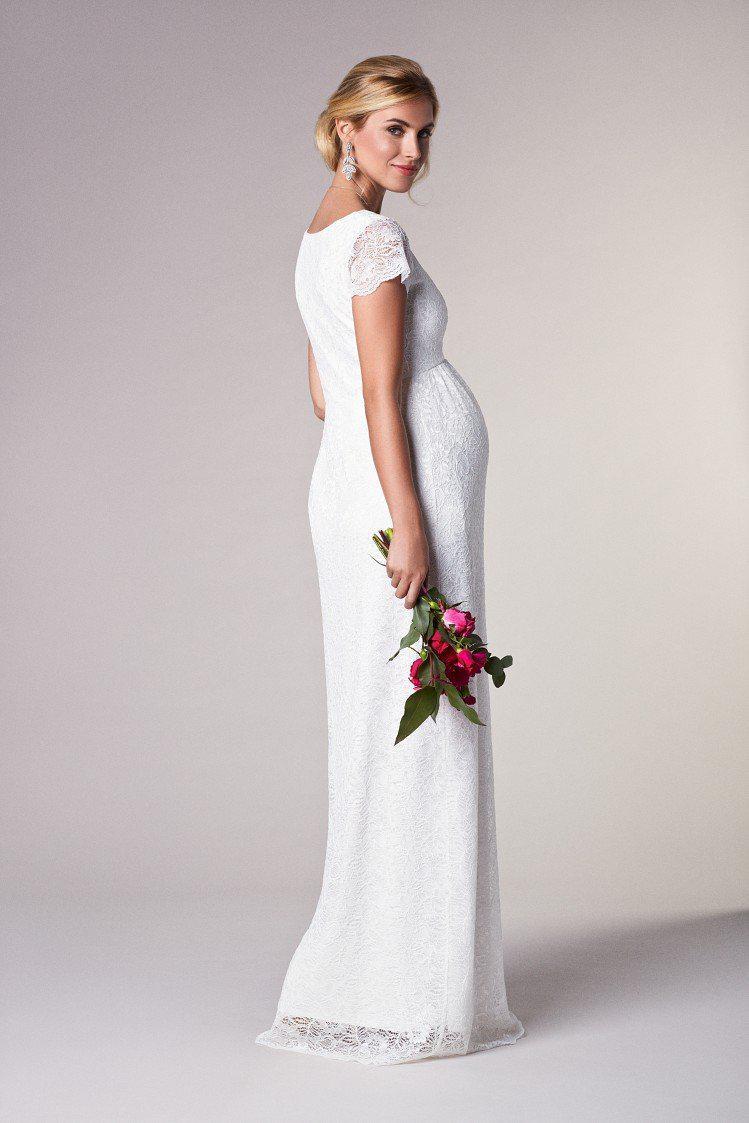 Laura brudekjole til gravid (elfenbensfarvet)#Tiffany RoseWedding dressBuump
