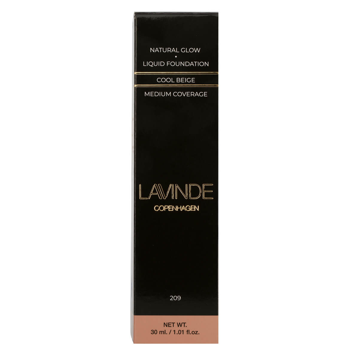 Lavinde Copenhagen NATURAL GLOW Liquid Foundation Cool Beige (209) 30ml - Buump - Cosmetics - Lavinde Copenhagen