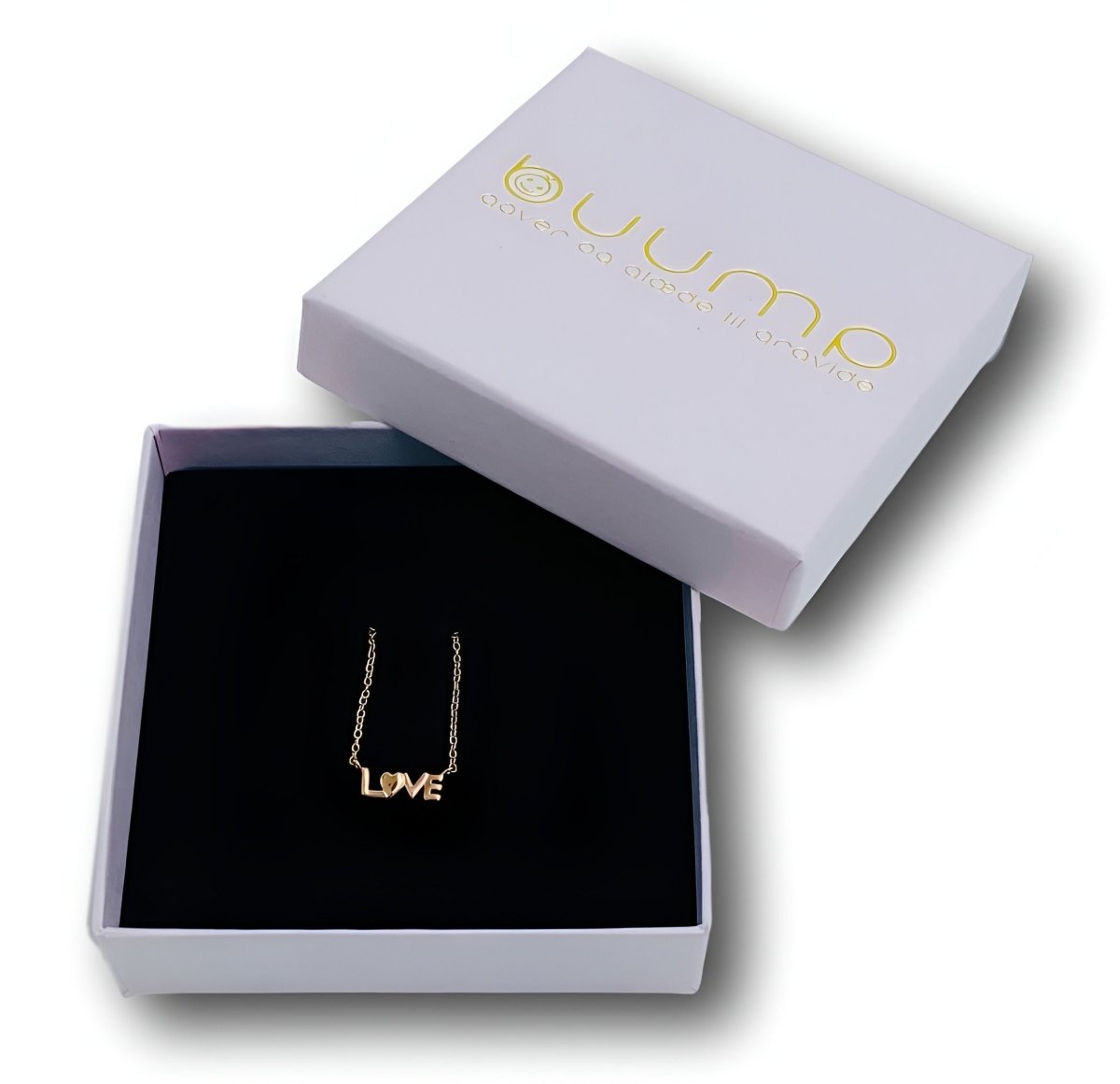 "Love" halskæde i rosa guld - Buump - Jewelry - Buump