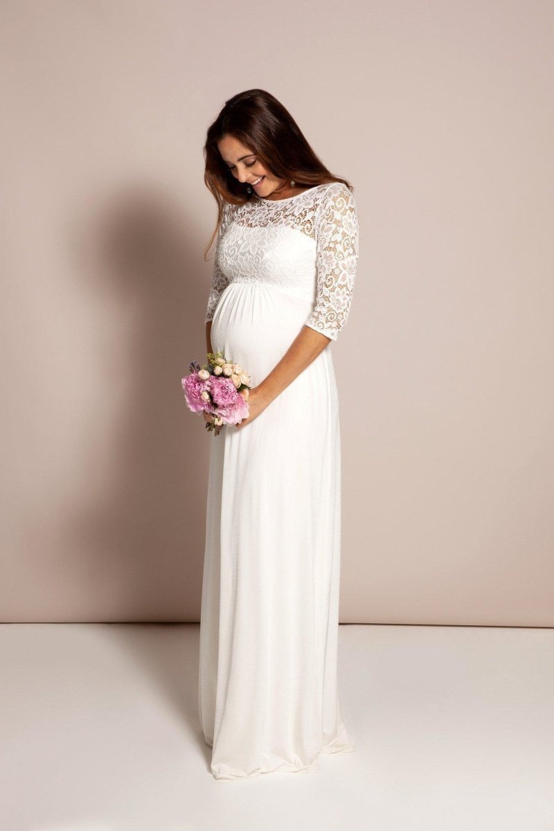 Lucia brudekjole til gravid fra Tiffany Rose (elfenbensfarvet)#Tiffany RoseWedding dressBuump