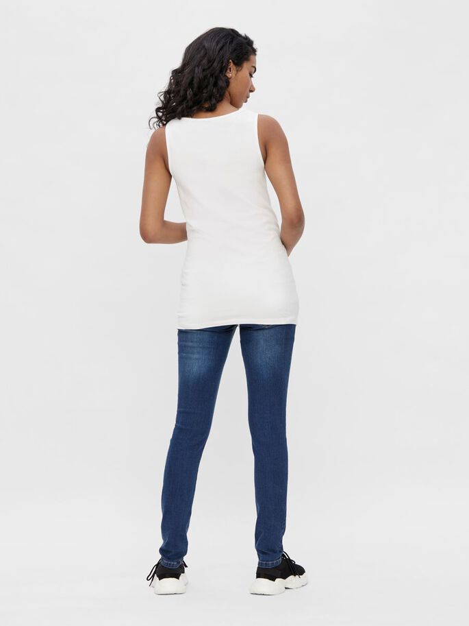 Mamalicious 2-pak ventetop i sort og hvid, MLLea#MamaliciousTopBuump