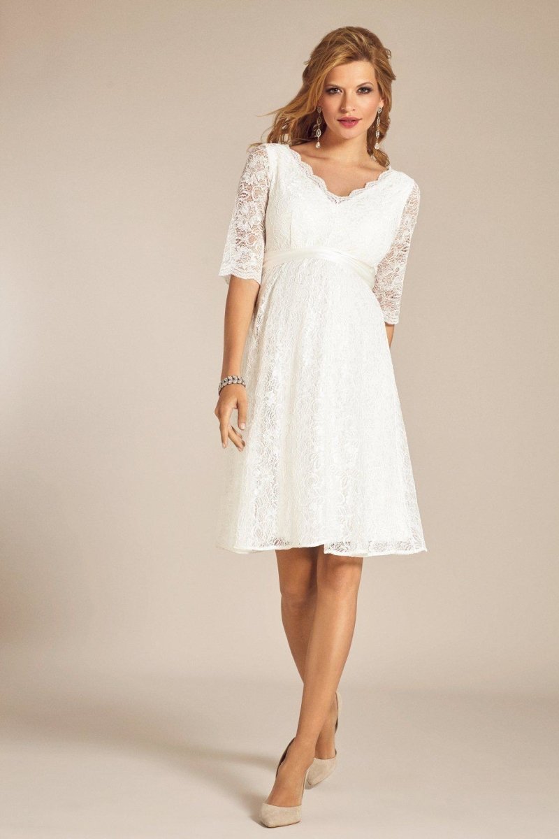 Noelle brudekjole til gravid fra Tiffany Rose (elfenbensfarvet)#Tiffany RoseWedding dressBuump