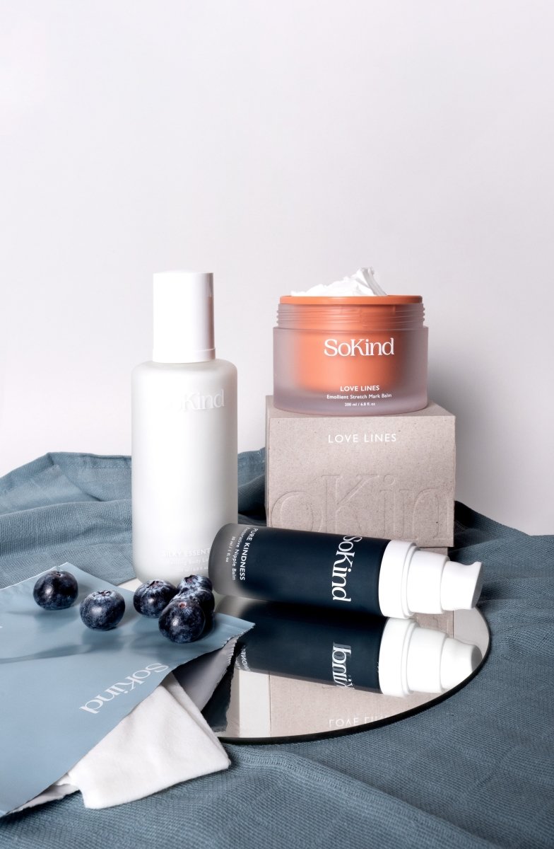 SoKind Pregnancy Skincare Kit, komplet hudplejeserie til gravide og nybagte mødre#SoKindSkincareBuump