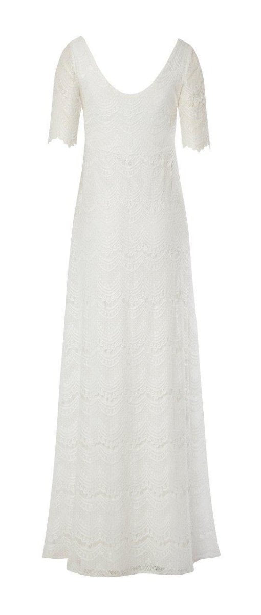 Verona brudekjole til gravid fra Tiffany Rose, lang (elfenbensfarvet)#Tiffany RoseWedding dressBuump