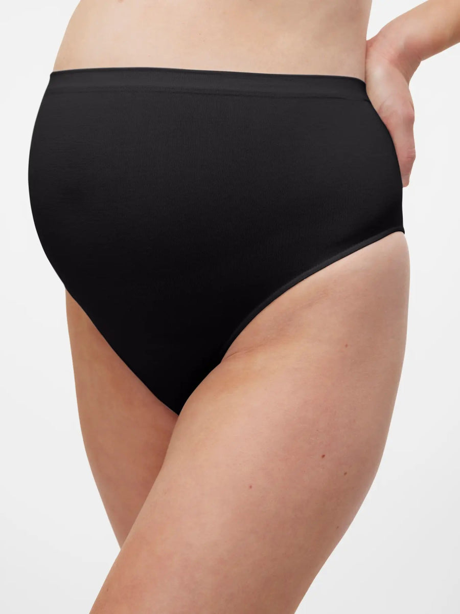 Mamalicious vente G - strengs - trusser, 2 - pak i sort økologisk bomuld, MLHEAL - Buump - Lingerie - Mamalicious