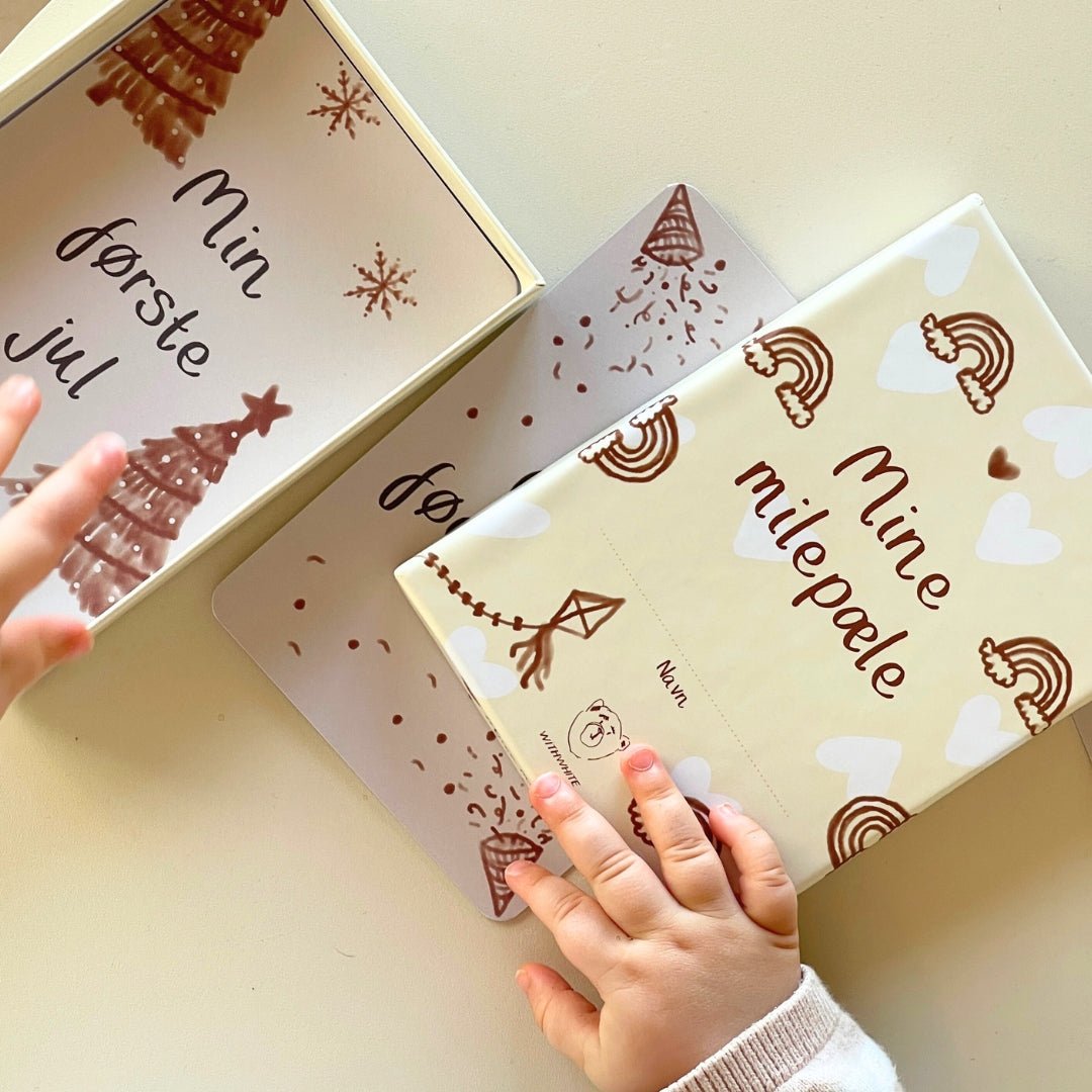 Milepælskort baby, WithWhite - Buump - Books - WITHWHITE