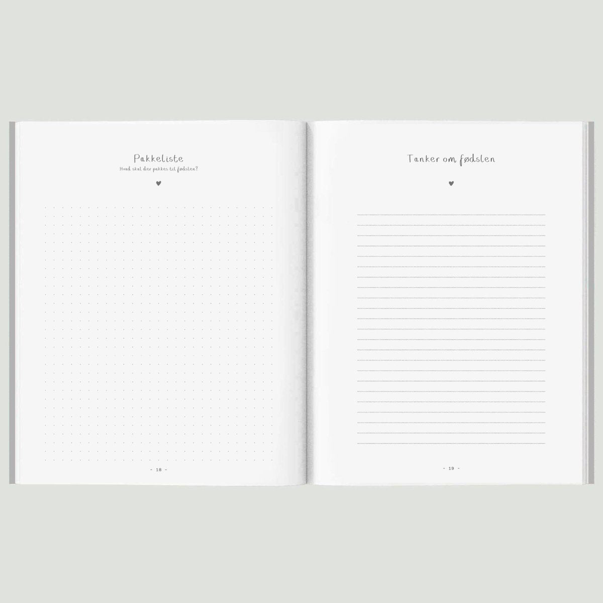 Barnets Bog A5 hardcover grå, WithWhite#WITHWHITEBooksBuump