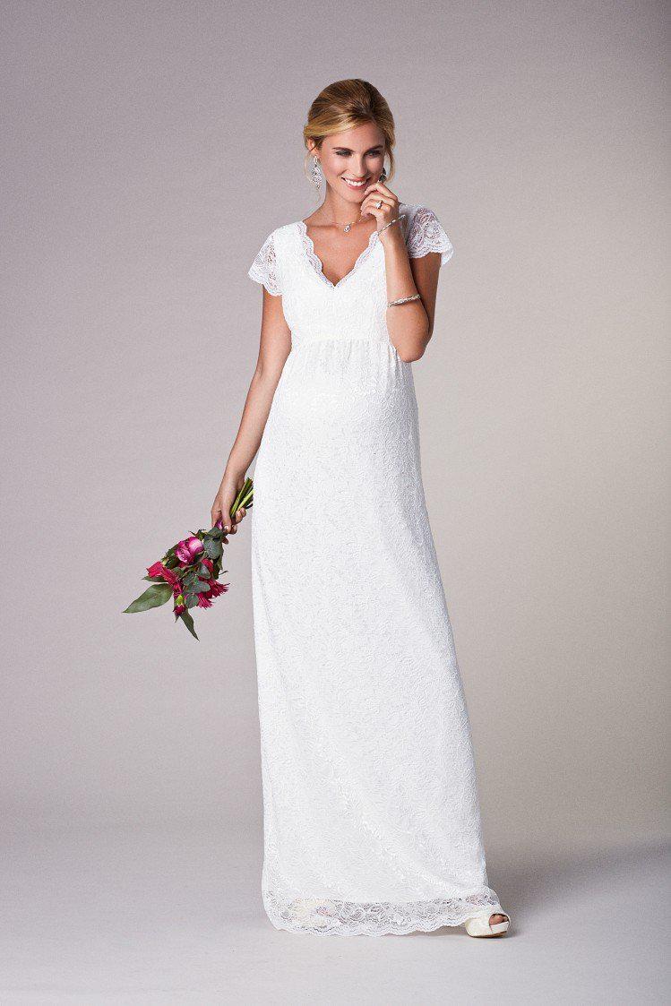 Laura brudekjole til gravid (elfenbensfarvet)#Tiffany RoseWedding dressBuump