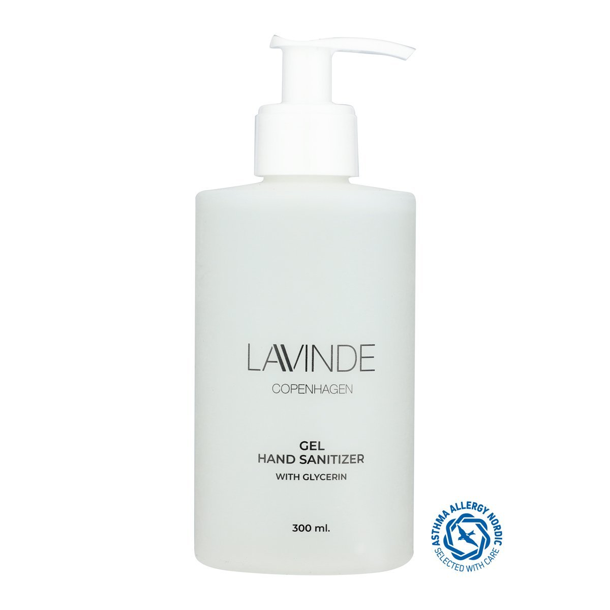 Lavinde Hand Sanitizer gel, 300 ML (med Glycerin) - Parfumefri#Lavinde CopenhagenSkincareBuump