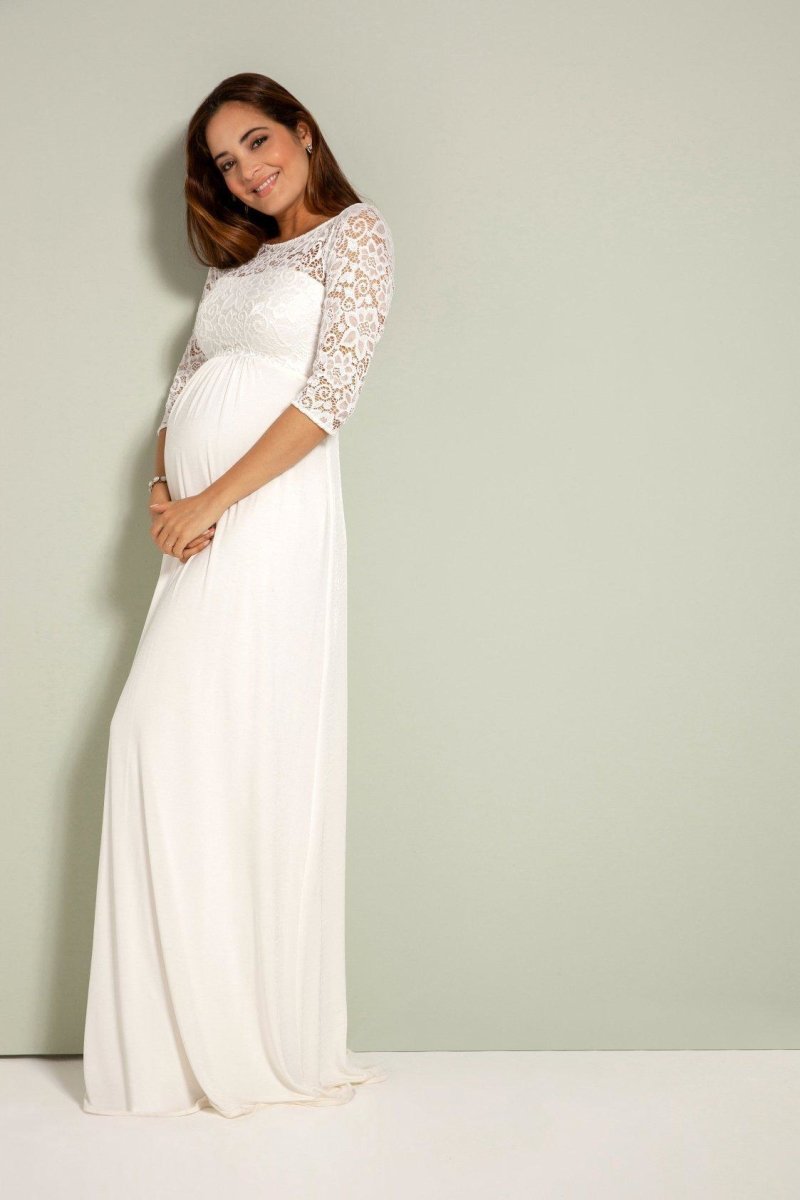Lucia brudekjole til gravid fra Tiffany Rose (elfenbensfarvet)#Tiffany RoseWedding dressBuump
