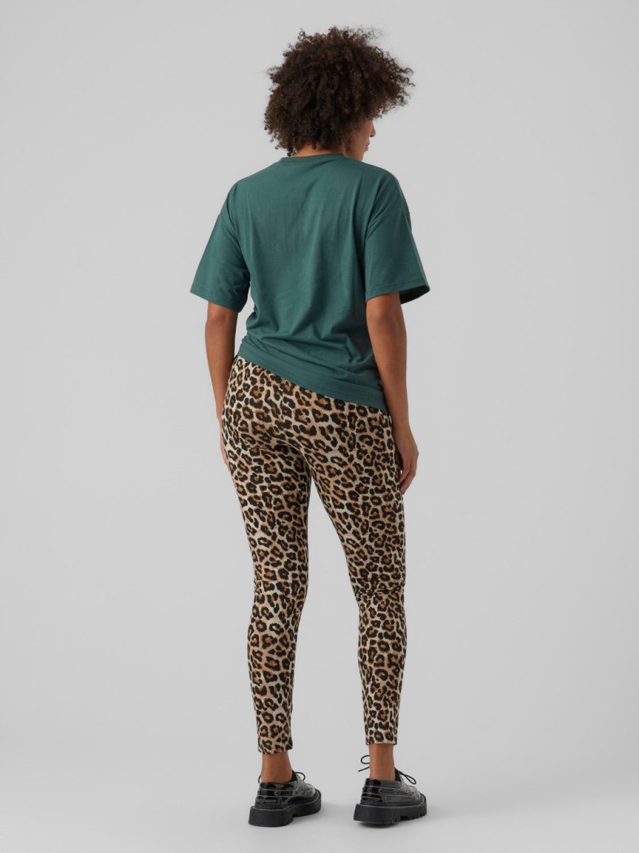 Mamalicious vente-leggings, 2-pak dyreprint/sort, MLSanni - Buump - Leggings - Mamalicious