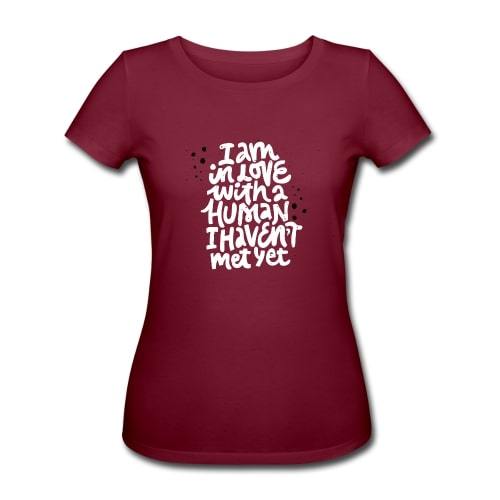 T-shirt økologisk gravid  - "I am in love"#BuumpT-shirtBuump