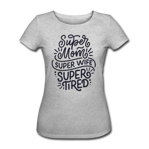 T-shirt økologisk gravid - "Super mom"#BuumpT-shirtBuump