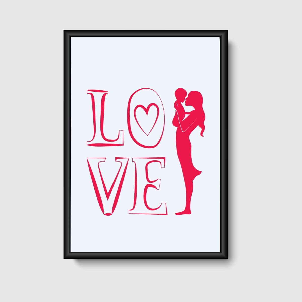 Plakat om graviditet "LOVE"#BuumpPosterBuump