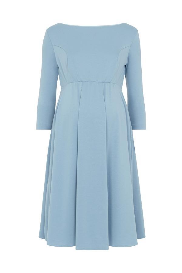 Sienna kjole til gravid fra Tiffany Rose (cashmere-blå)#Tiffany RoseDressBuump