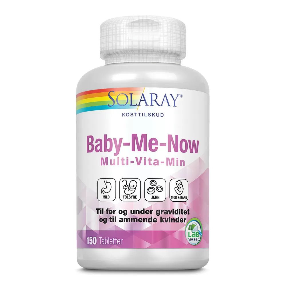 Solaray Baby-Me-Now multivitamin, 150 tabletter - Buump - Vitamins - Solaray